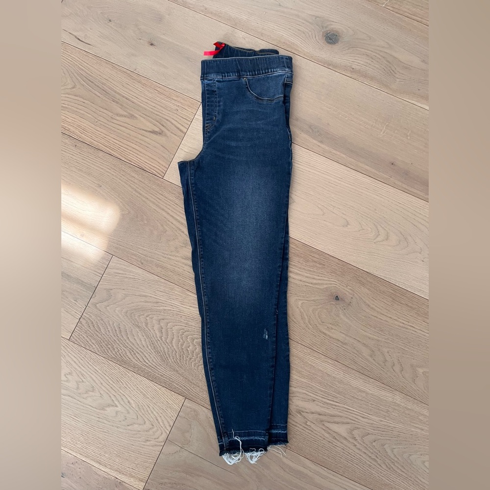Spanx Distressed Ankle Skinny Jeans